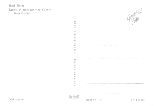 Bad Elster Vogtland Haus Parsival * 1979