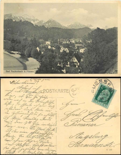 87629 Bad Faulenbach bei Füssen o 5.9.1915