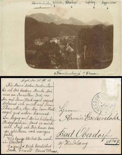 87629 Bad Faulenbach bei Füssen o 25.8.1912