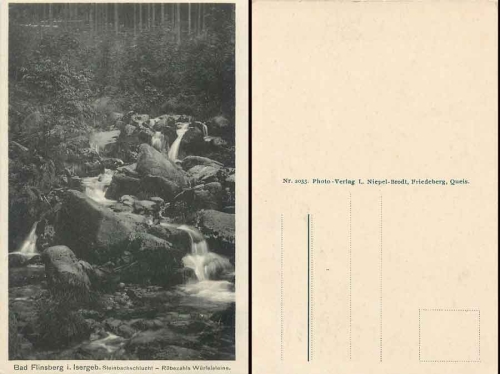 Bad Flinsberg Isergebirge Steinbachschlucht * ca. 1930