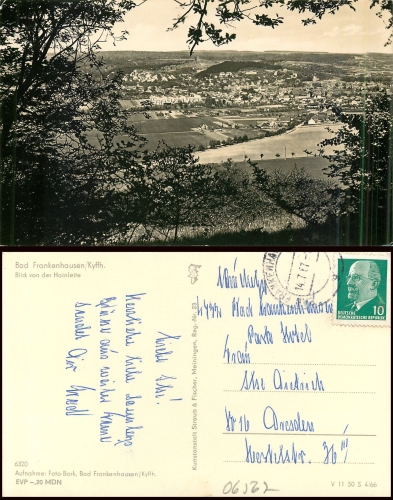 Bad Frankenhausen von der Hainleite o 14.07.1967