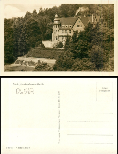 06567 Bad Frankenhausen Schloss * ca. 1953