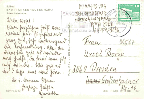 Bad Frankenhausen Süleschwimmbad o 1980