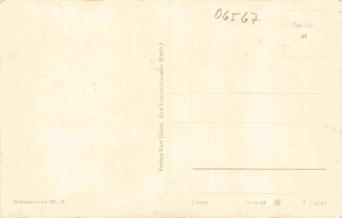 Bad Frankenhausen von der Hainleite * 1959
