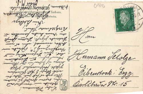 01816 Bad Gottleuba Sanatorium Women's Shelters o 1930