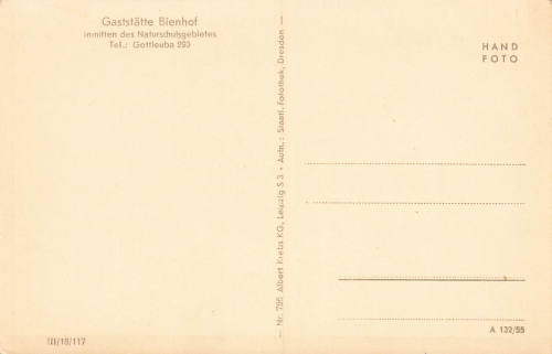 01816 Hellendorf Bad Gottleuba Bienhof mit Mordgrund * 1955