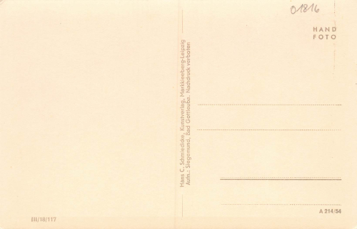 01816 Bad Gottleuba Sanatorium der SVA * 1954