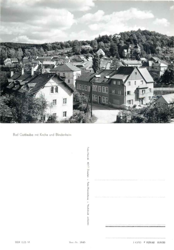 01816 Bad Gottleuba with church and home for the blind *1980 Hanich1845