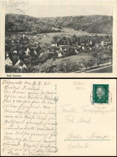 Bad Imnau Haigerloch o 08.08.1930
