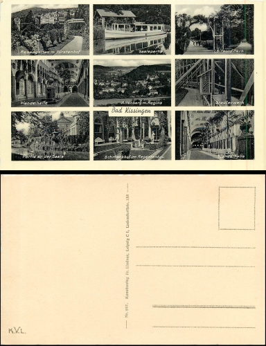 Bad Kissingen Mehrbildkarte *ca. 1940