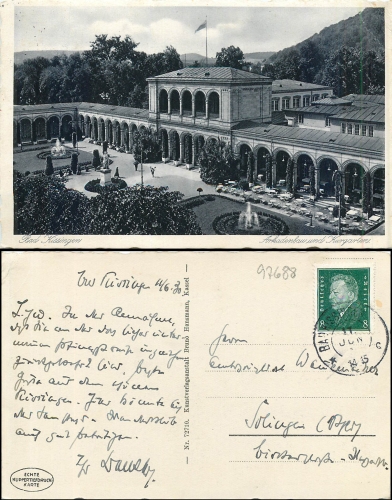 Bad Kissingen Arkadenbau Kurgarten o 11.6.1930