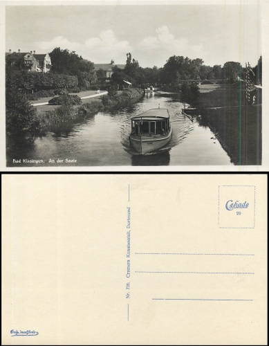 Bad Kissingen Saale ship "Kissingen" * approx. 1940