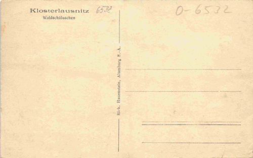 Bad Klosterlausnitz Waldschlösschen * um 1920