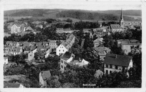 Bad Kösen Totalansicht o 1957