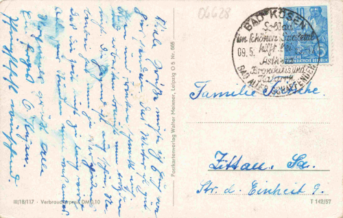 Bad Kösen Totalansicht o 1957