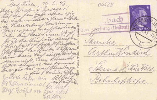 Bad Kösen Mehrbildkarte o 1943