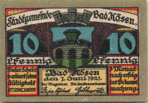 Bad Kösen Notgeldschein 1921