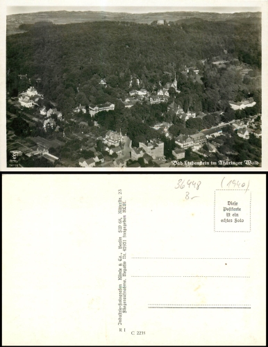 Bad Liebenstein aerial view * around 1940