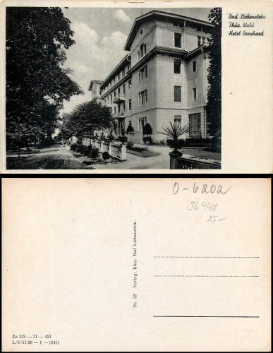 Bad Liebenstein Hotel Bernhard *ca.1950