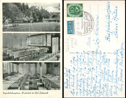 Bad Liebenzell  Monbachtal Jugenderholungsheim o 07.07.1953