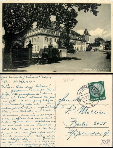 Bad Neuhaus Schloss Hotel o 11.8.1935