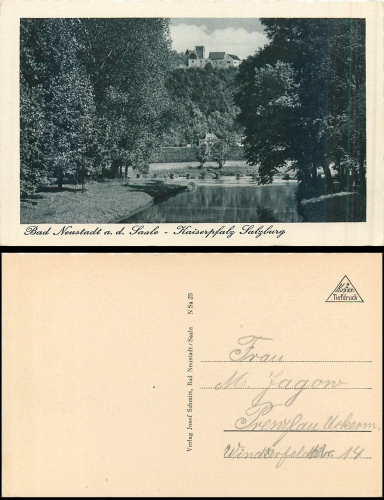 Bad Neustadt Saale Kaiserpfalz gebr. ca. 1925