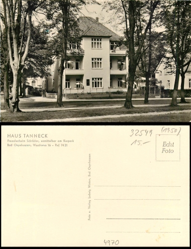 Bad Oeynhausen Haus Tanneck * ca.1950