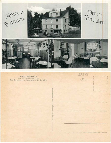 Bad Oeynhausen Hotel Finselbach * ca. 1950