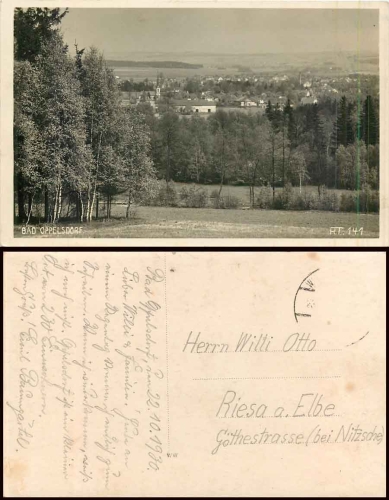 Bad Oppelsdorf Niederschlesien o 22.10.1930