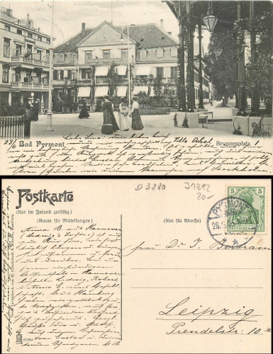 Bad Pyrmont Brunnenplatz o 28.6.1905