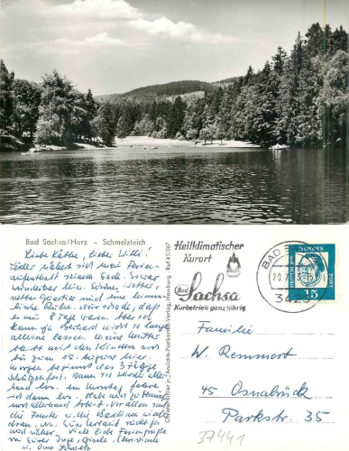 Bad Sachsa Harz Schmelzteich o 20.7.1963