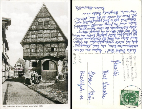 Bad Salzuflen Altes Rathaus vom Jahre 1520 o 14.10.1956