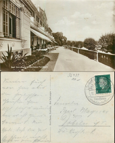 Bad Salzungen Kurhaus-Terrasse o 1.7.1929