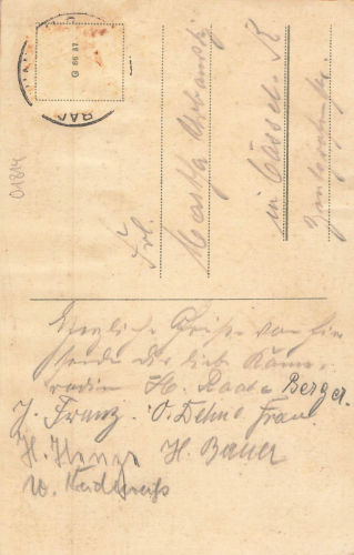 01814 Bad Schandau Bundeswandertag der Gehörlosen 1937 Künstlerkarte Koch