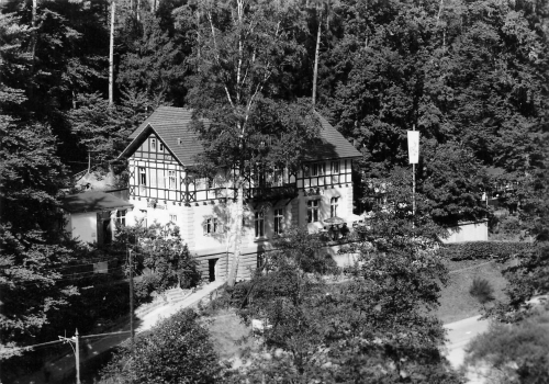 01815 Bad Schandau, Waldhaeusl Inn, Kirnitzschtal *1972 Hanich2132
