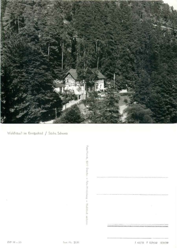 01845 Bad Schandau Waldhäusl im Kirnitzschtal *1972