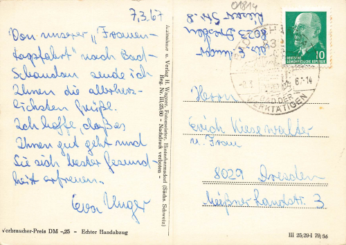 01814 Bad Schandau "Waldhaeusl" Mehrbildkarte  o 1967