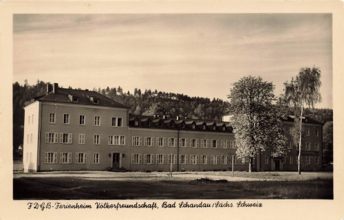 01814 Bad Schandau FDGB Ferienheim Völkerfreundschaft * 1956