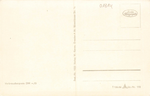 01814 Bad Schandau FDGB Ferienheim Völkerfreundschaft * 1956