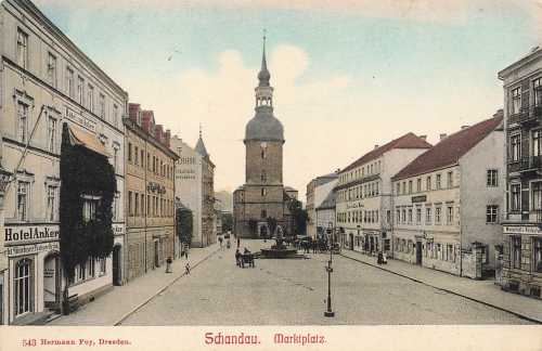 01814 Bad Schandau Marktplatz * um 1910