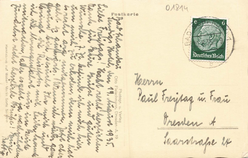 01814 Bad Schandau Sendig Hotel o 1935