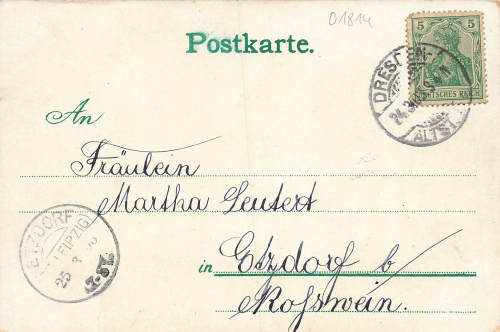 01814 Bad Schandau Schlossbastei Litho o 1903