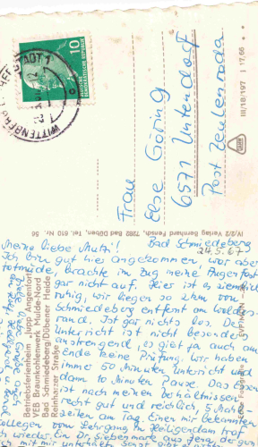 Bad Schmiedeberg Betriebsferienheim "Jupp Angenfort" o 1967