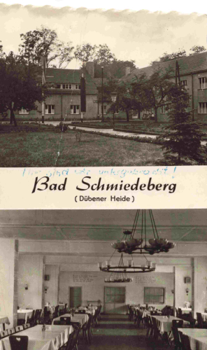 Bad Schmiedeberg Betriebsferienheim "Jupp Angenfort" o 1967
