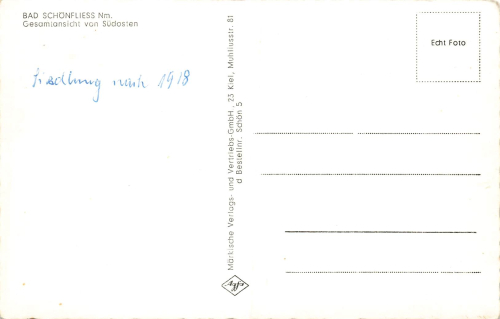 Bad Schoenfliess Trzcińsko-Zdrój Neumark * um 1950