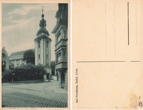 Bad Warmbrunn Riesengebirge Schlesien Kirche Cieplice Slaskie-Zdroj * um 1920
