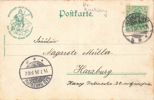 Bad Warmbrunn Theatre and Gallery Giant Mountains Silesia Cieplice Śląskie-Zdrój o 1904