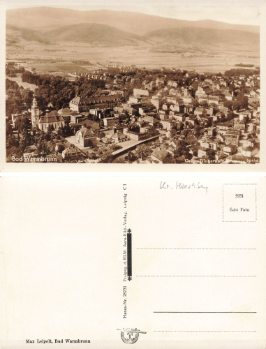 Bad Warmbrunn Schlesien  Cieplice Slaskie-Zdroj * 1930