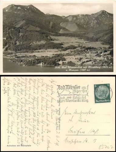 83707 Bad Wiessee, mit Hirschberg o 17.8.1939