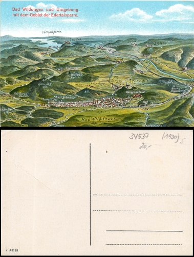 Bad Wildungen und Umgebung mit Edertalsperre * ca. 1930